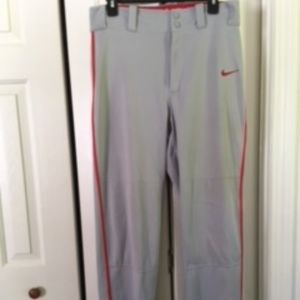 Nike baseball grey/ red pinstripe Small